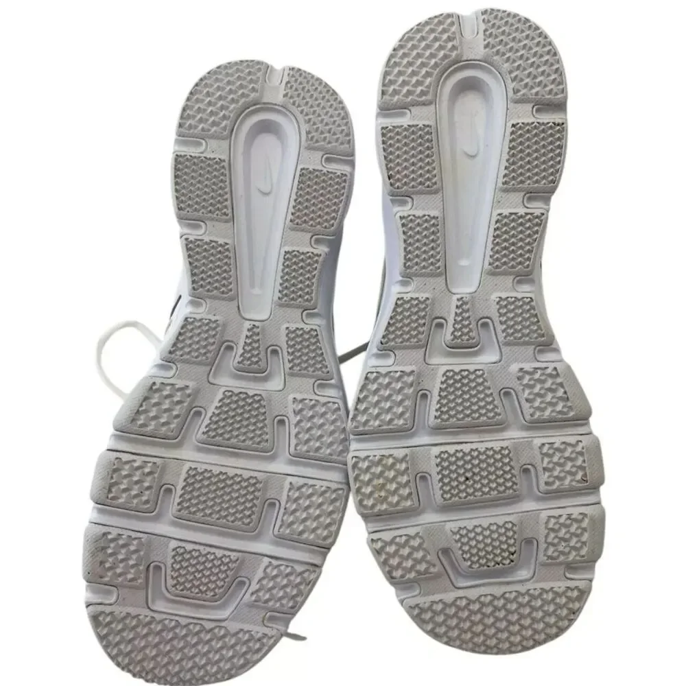 Nike T-Lite XI Shoes Women's Size 8.5 White & Gray Casual Sneakers
